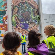 Groß, größer, Graffiti: Das P-Seminar Kunst im MURALHARBOR in Linz
