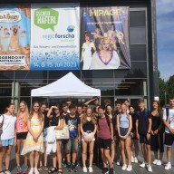 Schüler*innen der Begabtengruppe beim Wissens- und Erlebnisfestival 