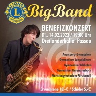 Benefiz-Bigbandkonzert des Lionsclub Passau...natürlich mit der Bigband des Gymnasiums Vilshofen